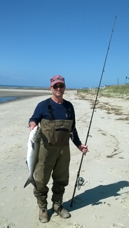 low tide fishing